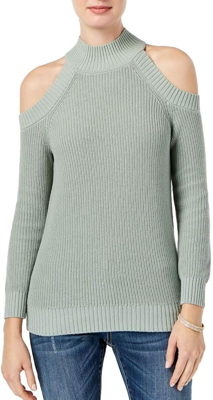 International Concepts Cold Shoulder Sweater Antique